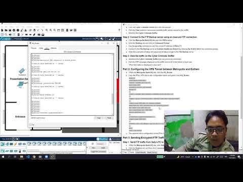 4.3.3.4 Packet Tracer - Configuring VPN Tunnel Mode