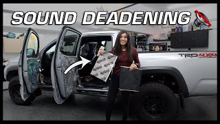 $200 Tacoma Sound Deadening 🔇 DIY Install + Results!