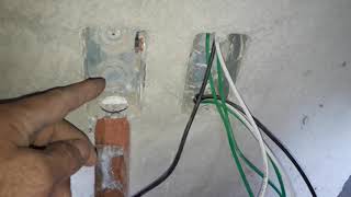 COLOCANDO POLIDUCTO NARANJA DE 3/4 E INTRODUCIENDO EL CABLEADO PARA 6 INT. DE 3 VÍAS...