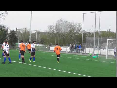 14 april 2018 IJFC 3 - VV De Meern 2 com 1-3 Knappe redding keeper IJFC op schot Beytullah