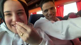 اول يوم لينا في شهر العسل???????? اول مره نسافر لوحدنا????