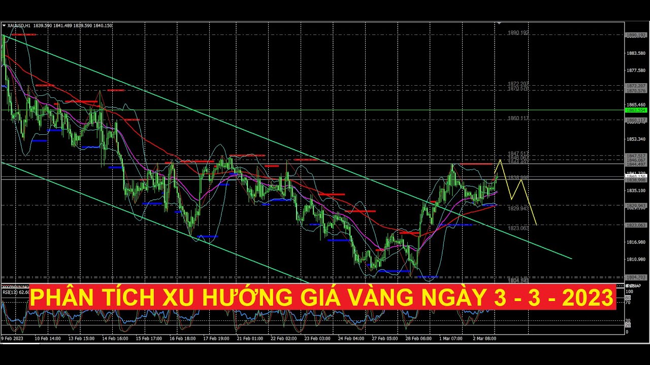 Video phân tích xu hướng giá vàng ngày 3 - 3 - 2023 by Auragold