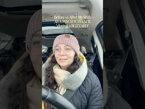 8-hour shift at the hospital 🏥 | *during a blizzard*