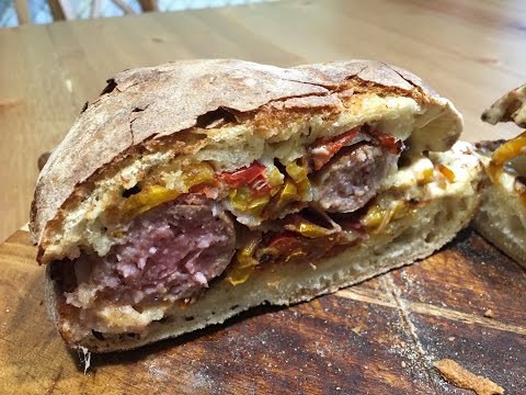 PANINO SALSICCIA PEPERONI E MAIONESE ALL' AGLIO - IN CUCINA COL BANANA