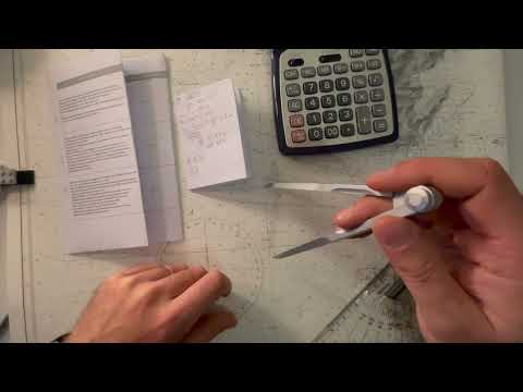 2024 Patente nautica senza limiti - carteggio - carta 42D - tema esame 2 5.5.1-2 2A - punto stimato