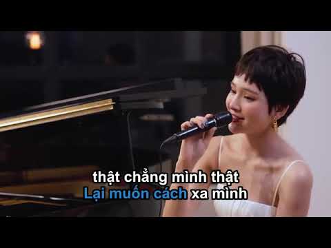 KARAOKE | Gặp nhưng không ở lại - Hiền Hồ - Ancoong | Piano version