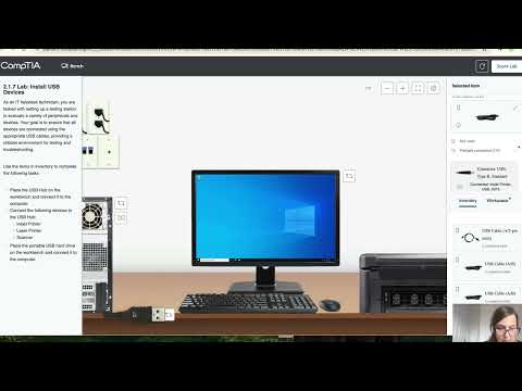 CompTIA A+ Lab 2.1.7 – Install USB Devices