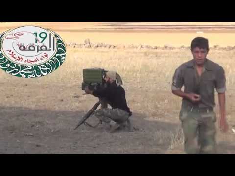 استهداف دبابة لقوات النظام بصاروخ  السهم الأحمر من قبل لواء أمجاد الإسلام في مدينة حماة في محافظة حماة