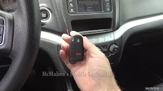 2017 Dodge Journey Lost key replacement