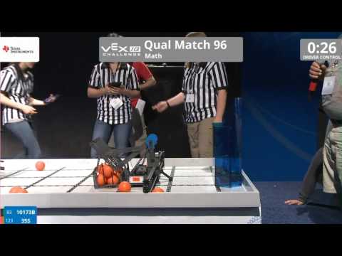 VEX Worlds 2016 - VEXIQ Middle School - Math - Qual 96 (10173B 35S) 83