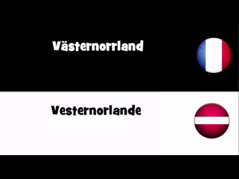 VOCABULAIRE EN 20 LANGUES = Västernorrland