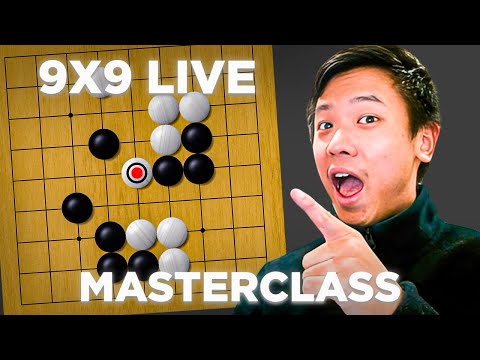 9x9 Go Sample Game — Tactics, Tips & Strategy + Live commentary