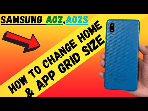 How To Change Home & App Grid Size On Samsung A02 / A02s | Make Bigger or Smaller Icons
