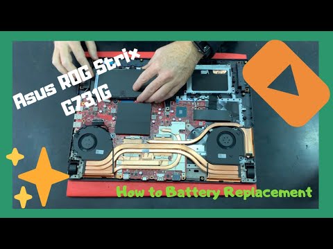 How to Battery Replacement  ASUS ROG Strix G G731G disassembly
