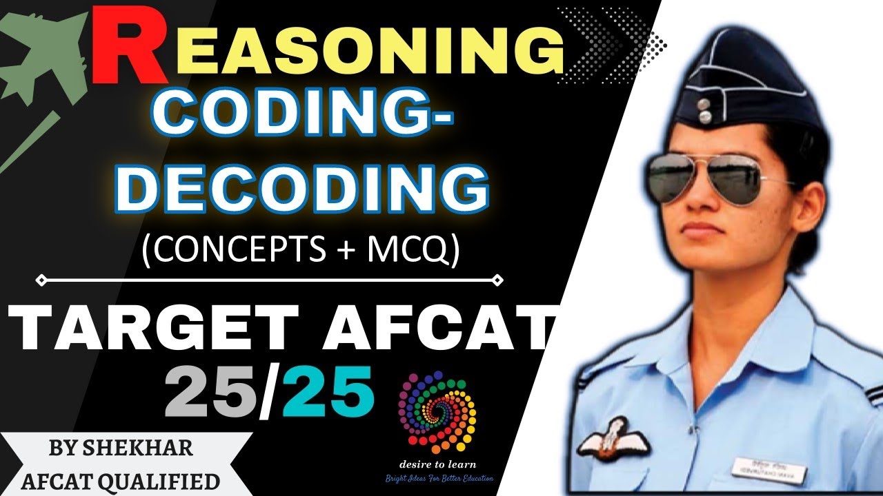 CODING-DECODING CONCEPT || AFCAT ||SSC CGL || DESIRE TO LEARN