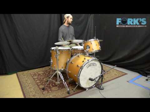 Gretsch USA Broadkaster 3pc Natural Satin Maple w/ Zildjian Avedis