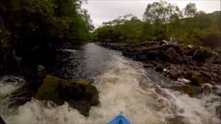 preview picture of video 'River Kirkaig Lochiver Assynt Kayaking - Rock Hop Paddling'