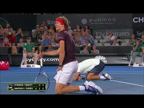 Zverev doesn't want to hit Kyrgios (FAST4) | Sydney International 2018