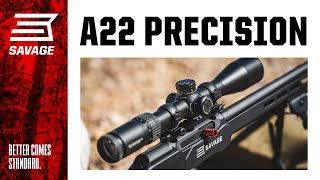 Video: Savage A22 Precision Lite 22 LR 18 tum
