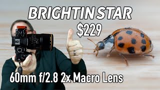 Brightin Star 60mm 2.8 2x Macro Lens Review for APSC & M43