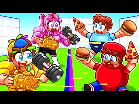 FAT vs MUSCULAR In Roblox Rivals!