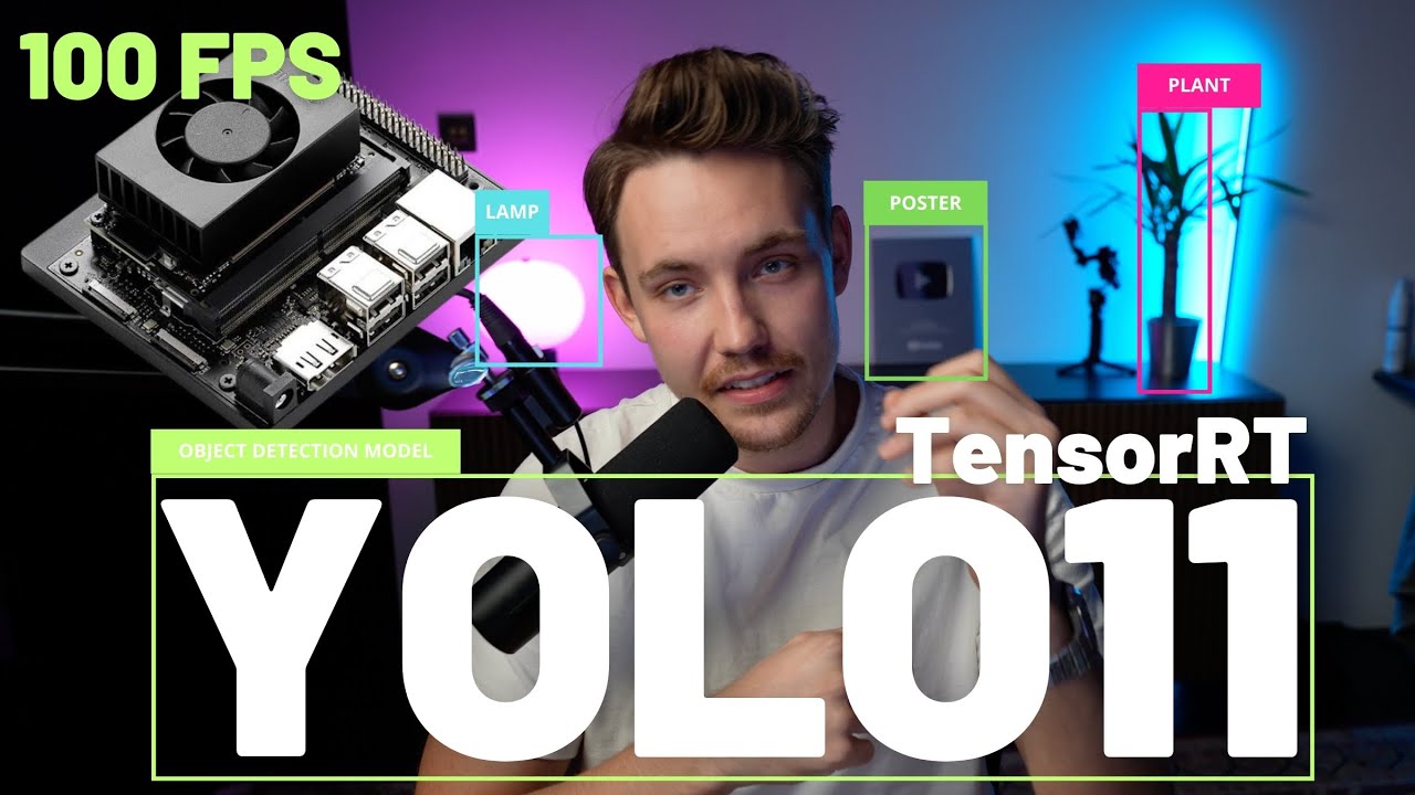 YOLO11 TensorRT Object Detection on Jetson Nano Orin with 100FPS on Live Webcam with Ultralytics