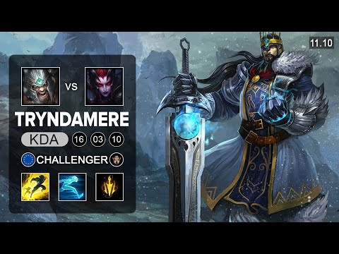 Tryndamere Top vs Jax  - EUW Challenger Patch 11.10