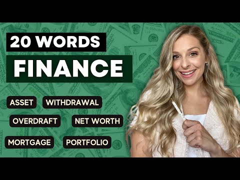 Advanced Finance & Money Vocabulary | 20 MOST Important Words to Know