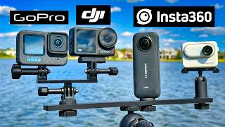 GoPro 12 vs DJI Action 4 vs Insta360 X3 vs GO 3!