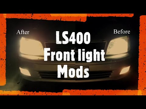 Lexus LS400 Front Lights Mod and L.E.D. Upgrade