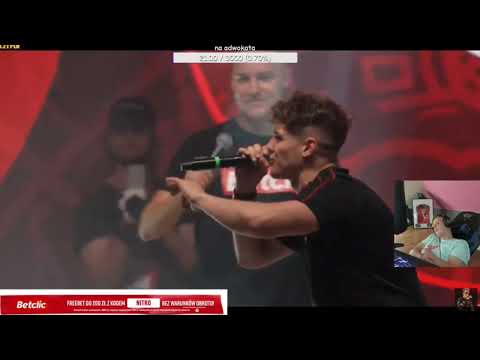 Nitro ogląda BITWE FREESTYLOWA BETCLIC RAP ROYALE | KORO vs BOBER