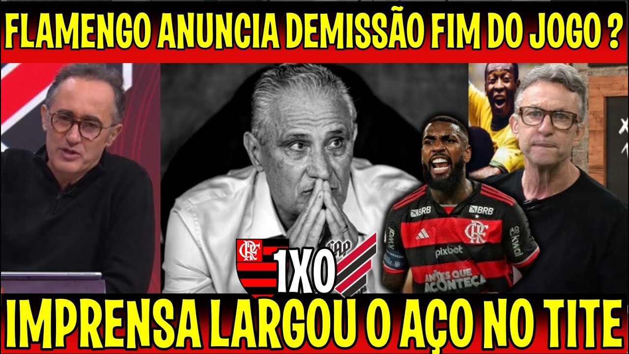 FIM DA LINHA PRA TITE "FLAMENGO ANUNCIA DEMISSÃO DE TITE ?" IMPRENSA DETONOU TITE AO VIVO -