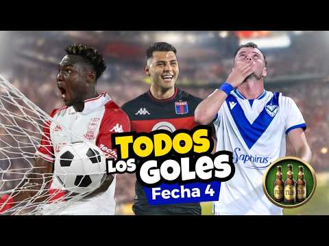 TODOS LOS GOLES de la FECHA 4 ⚽ Gol en el Clásico y caídas de River y Boca #futbol