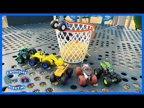 Trick Shot Challenge with Monster Trucks!
