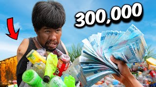 Binigyan ng 300 000 ang Basurerong Walang Kamay