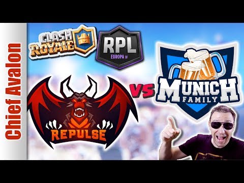 TEAM REPULSE vs MUNICH ESPORTS ft. FLOBBY, BIGSPIN - RPL EUROPE IV SEMI-FINAL - Clash Royale