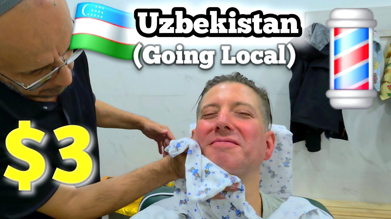 💈Samarkand's Master Barber: The Ultimate $3 Traditional Uzbek Shave & Head Massage! 🇺🇿✂️