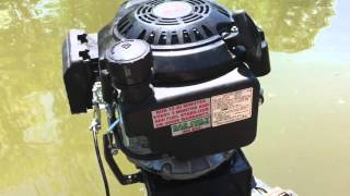 6hp Lawnmower Engine on a Johnson Outboard Lower End