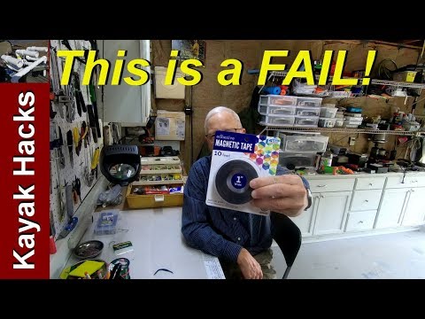 Kayak Tool Storage Fail - Magnetic Tape