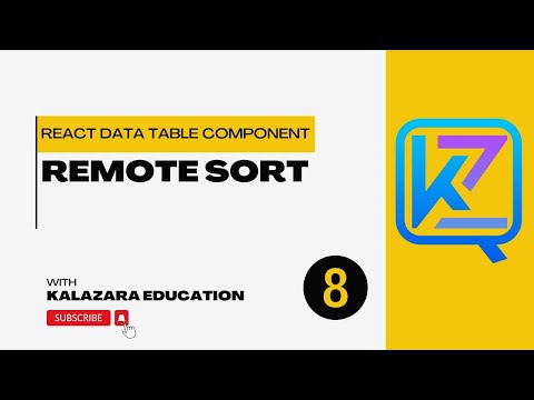 React Data Table Tutorial 8 Remote Sort