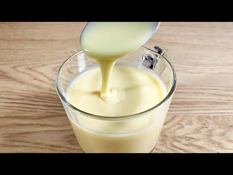 This is how condensed milk is prepared! Mix 3 ingredients! Easy recipe!
