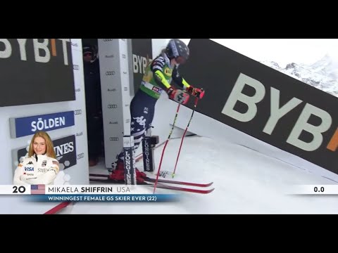 Mikaela Shiffrin Sölden 2025 World Cup Run 1