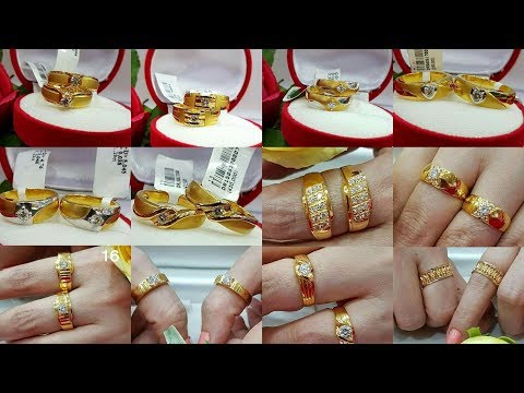 Gold engagement rings /gold couple wedding rings designs