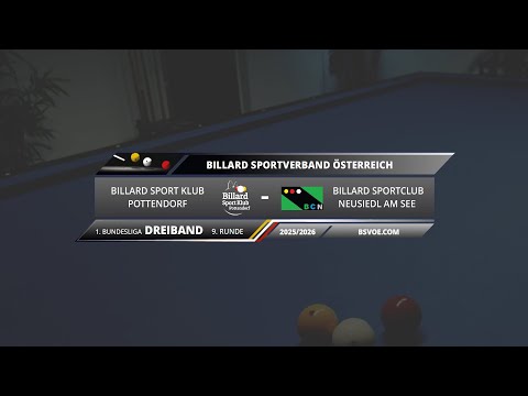 Bundesliga Dreiband 2025/26 - Billard Sport Klub Pottendorf gg. Billard Sportclub Neusiedl - Tisch 2