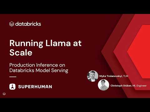 Watch: Running LLM Inference at Scale: Production Databricks Model Serving for Superhuman