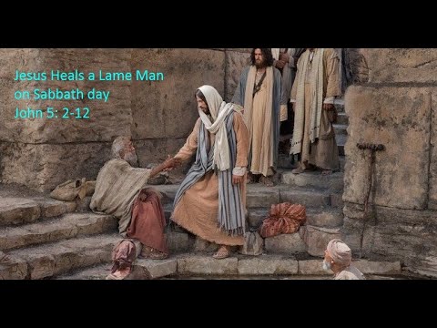 Jesus Heals a Lame Man on the Sabbath day II video clip