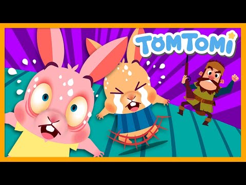 Little Cabin In The Wood | Nursery Rhymes | A Rabbit Song | Kids Song | TOMTOMI