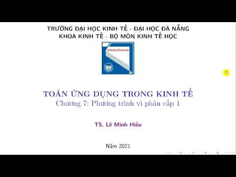 Capítulo 7 || Phương trình vi phân cấp 1 ||