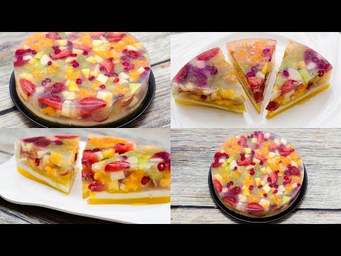 AGAR JELLY FRUIT CAKE l AGAR AGAR FRUIT CAKE