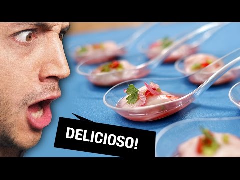 3道 "開箱即食 "前菜：香腸、茄子和沙拉三明治! (3 "Outta-Box" Appetizers : Ceviche, Eggplants & Falafel !)